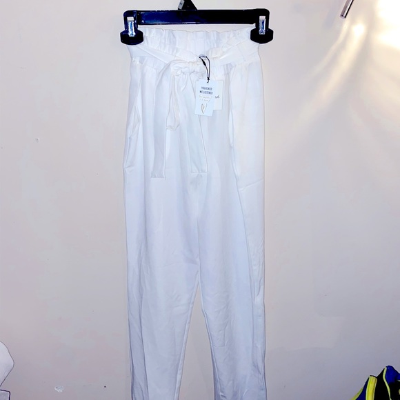 Revamped Pants - NWT White high rise pants